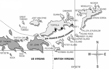kaart met overzicht BVI's