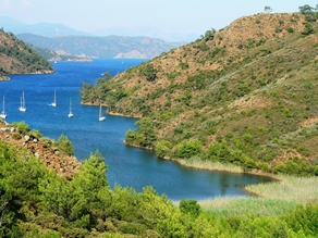 Boynuz Buku in baai van Gocek