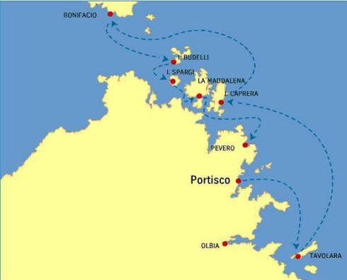 flottielje route Portisco