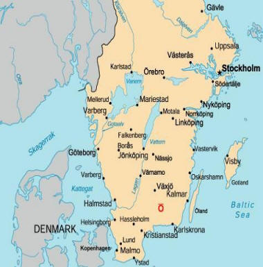 kaart Zweden