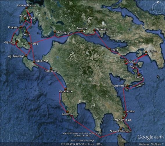 Peleponessos route